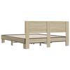 vidaXL Bed Frame Sonoma oak Engineered wood King Durable Bed Frame