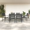 vidaXL Garden Dining Set Black and Anthracite