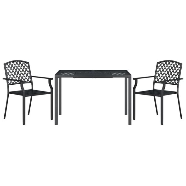 vidaXL Garden Dining Set Anthracite