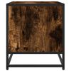 vidaXL TV Cabinet Smoked oak Engineered wood and metal Medium TV Cabinet