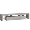 vidaXL TV Cabinet Concrete Gray Engineered Wood Large TV Cabinet