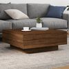 vidaXL Coffee Table Brown Oak Engineered Wood Low Durable Coffee Table