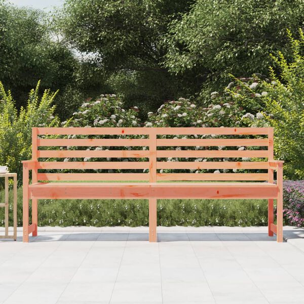 vidaXL Garden Bench Natural Wood Solid Douglas wood Large Durable