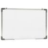 vidaXL Magnetic Dry-erase Whiteboard White 23.6x15.7" Steel
