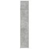 vidaXL Slim Storage Cabinet Concrete gray Engineered wood Slim