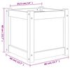 vidaXL Garden Planter Natural wood Solid pine wood Medium Durable
