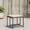 vidaXL Garden Stool Set of 4 Black