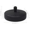 vidaXL Umbrella Base Black HDPE Plastic Medium Durable Umbrella Base
