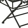 vidaXL Coffee Table Black Metal Medium Foldable Coffee Table