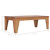 vidaXL Coffee Table natural teak Solid teak wood 47.2 x 23.6 x 15.7 in