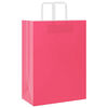 vidaXL Paper Bags 50 pcs with Handles Pink 32x17x44 cm