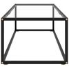 vidaXL Coffee Table Black and transparent