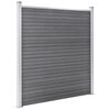 vidaXL Garden Fence WPC 275.2"x73.2" Gray