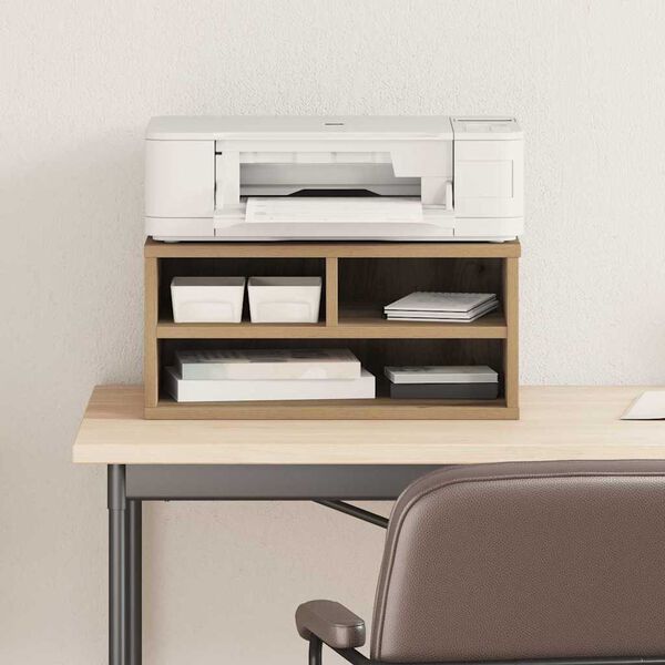 vidaXL Printer Stand artisan oak 49 x 40 x 22.5 cm Engineered wood