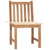 vidaXL Patio Chairs 2 pcs with Cushions Solid Teak Wood
