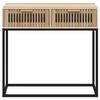 vidaXL Console Table White Engineered Wood 31.5 x 11.8 x 29.5 in