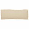 vidaXL Cushion Beige 43.31 x 15.75 x 3.15 in Oxford Fabric