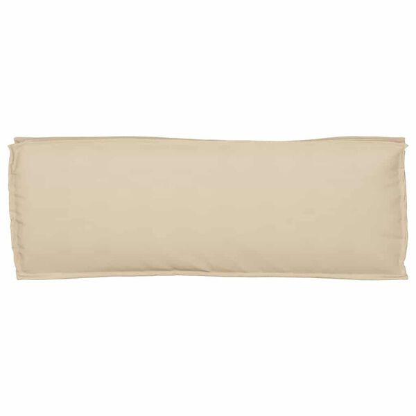 vidaXL Cushion Beige 43.31 x 15.75 x 3.15 in Oxford Fabric