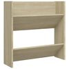 vidaXL Wall Shoe Cabinets 2 pcs Sonoma Oak 23.6"x7.1"x23.6" Engineered Wood