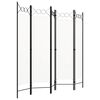 vidaXL 5-Panel Room Divider White 78.7"x70.9"