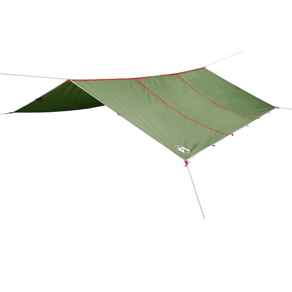 vidaXL Camping Tarp Green 165.4x173.2" Waterproof