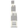 vidaXL Cat Tree Light Gray Engineered wood, plush, sisal 78.3 in