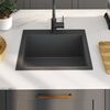 vidaXL Handmade Kitchen Sink Black Stainless Steel