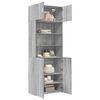 vidaXL Storage Cabinet Gray Sonoma Engineered Wood Tall Storage Cabinet