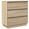 vidaXL Bedside Cabinet with Drawer Sonoma Oak 27.95 x 13.58 x 29.53 in