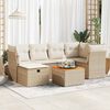 vidaXL Garden Sofa Set Beige, Cream