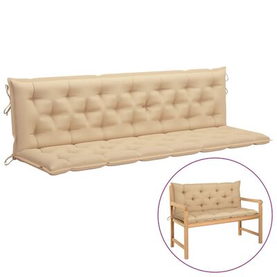 vidaXL Cushion for Swing Chair Beige 78.7" Fabric