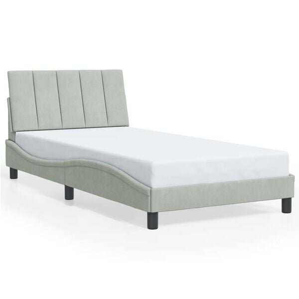 vidaXL Bed Frame Light Gray