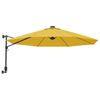 vidaXL Garden Parasol Yellow Aluminum 114.2 in Tiltable Garden Parasol