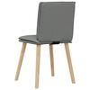vidaXL Dining Chair Set of 6 Dark Gray