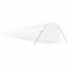 vidaXL Greenhouse White Polyethylene, Galvanized Steel Large
