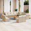 vidaXL Garden Sofa Set Beige
