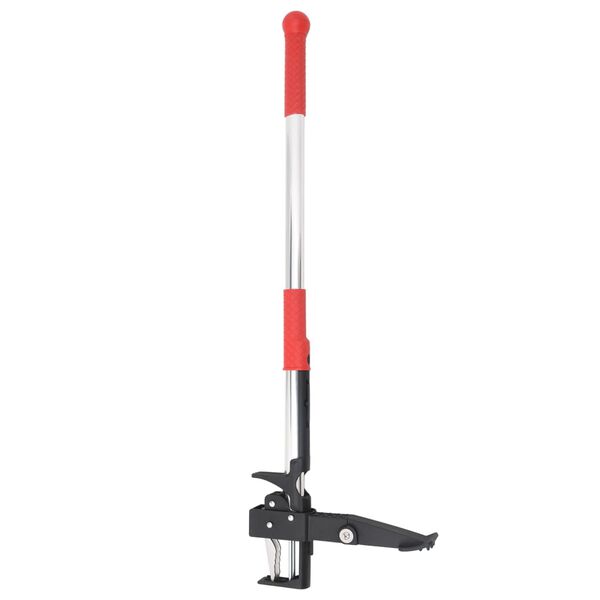 vidaXL Weed Remover Red and Silver 39.2 " Anodised Aluminium