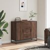 vidaXL Sideboard Brown Oak Engineered Wood, Metal 36.2 x 13.8 x 29.9 in