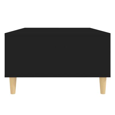 vidaXL Coffee Table Black 40.7"x23.6"x13.8" Engineered Wood