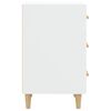 vidaXL Bedside Cabinet White Engineered wood Regular Bedside Cabinet
