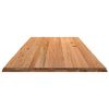 vidaXL Table Top Light brown Solid oak wood Large Durable Table Tops