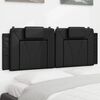 vidaXL Headboard Cushion Black