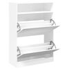vidaXL Shoe Cabinet White Engineered wood Tall Shoe Cabinet
