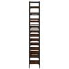vidaXL Bookshelf Brown Oak Engineered wood and powder-coated steel Large