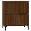 vidaXL Sideboard Brown Oak Engineered wood, metal 23.6 x 13.8 x 27.6 in