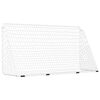 vidaXL Football Goal with Net White 144.1x48.0x71.7" Steel