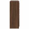 vidaXL Sideboard Brown Oak Engineered Wood 39.4 x 13.8 x 39.0 in