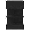 vidaXL Bedside Cabinet 2 pcs Black Oak 15.75 x 13.78 x 25.59 in