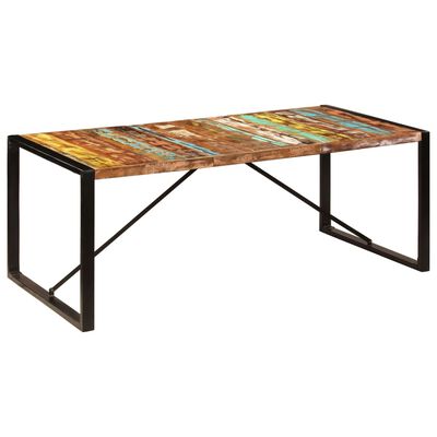 vidaXL Dining Table 78.7"x39.4"x29.5" Solid Reclaimed Wood