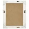 vidaXL Wall Mirror White Wood, glass, engineered wood 19.7 x 23.6 in